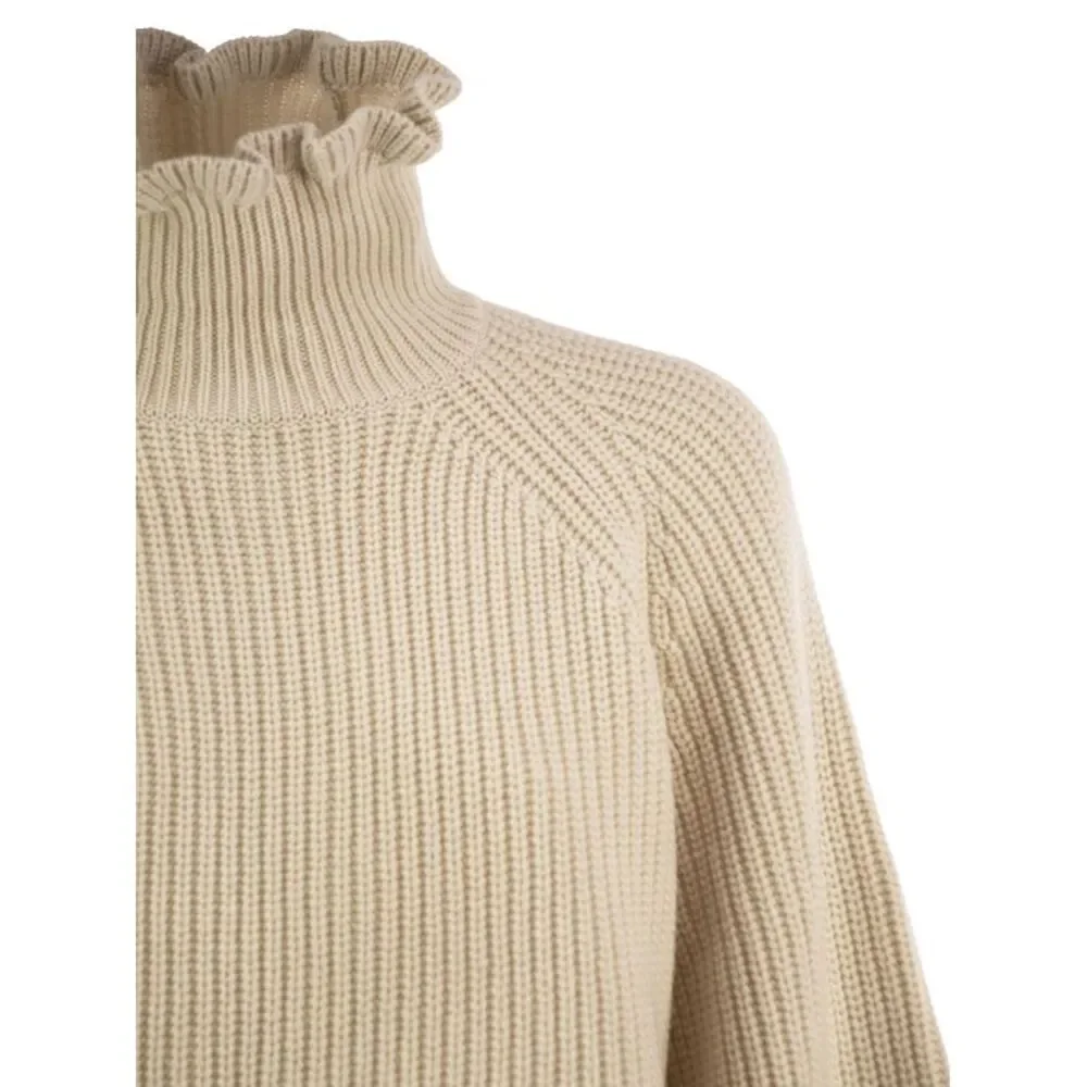 Max Mara Women Mxmpontile - Wool And Cashmere Rib-Knit Roll-Neck Jumper